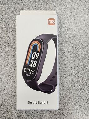 Xiaomi Smart Band 8 Fitness Tracker Smartwatch NIB Black NWT Never Used